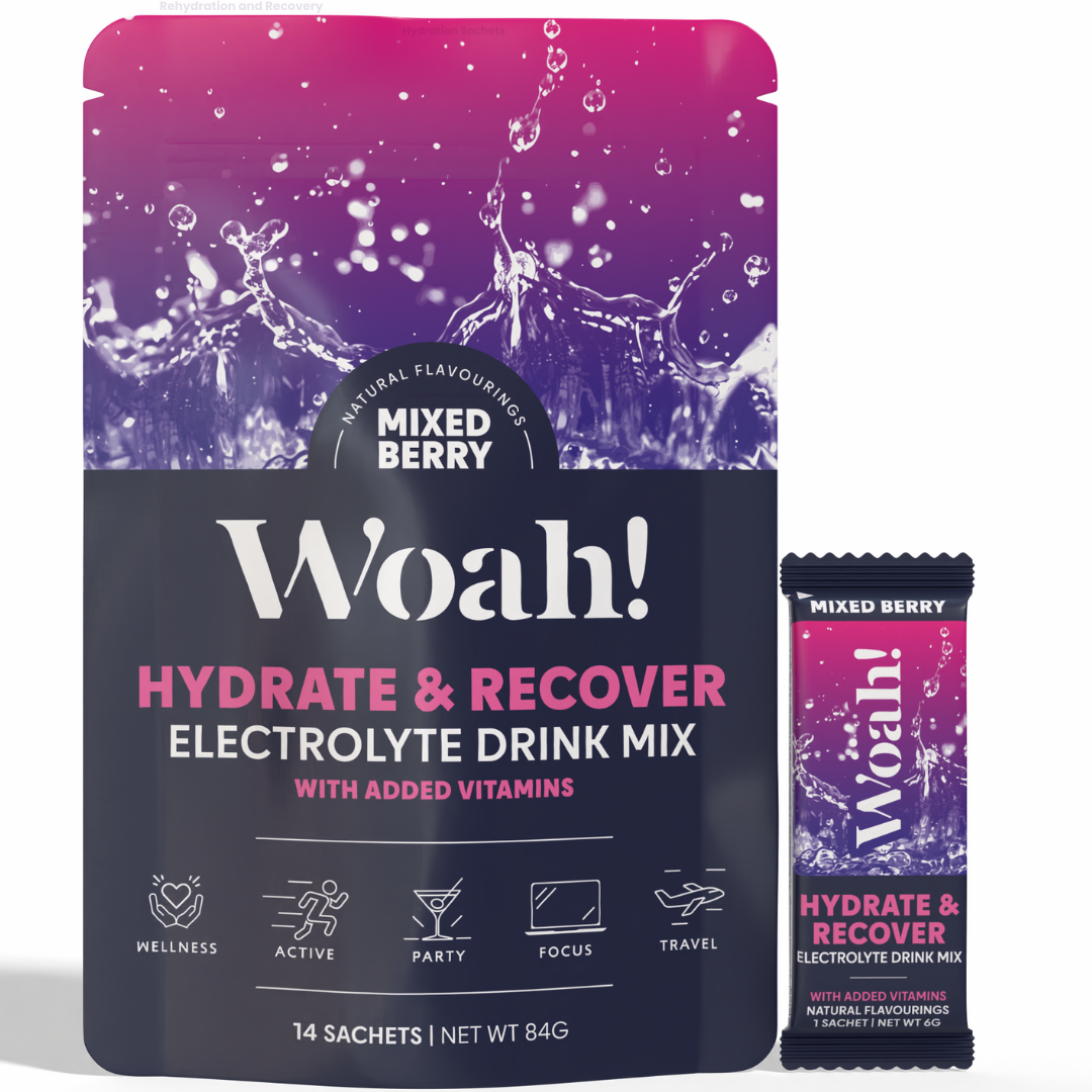 Woah! Mixed Berry Electrolyte Drink Mix - 14 Sachets