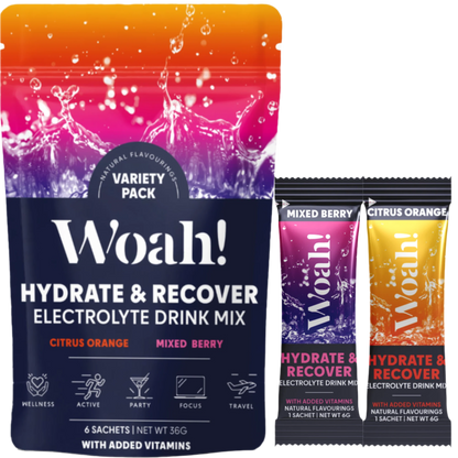 Woah! Mixed Pack Electrolyte Drink Mix - 6 Sachets