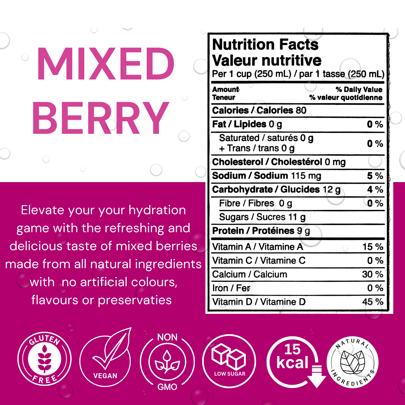 Woah Mixed Berry Electrolyte Drink Mix