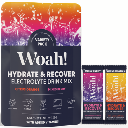 Woah! Mixed Pack Electrolyte Drink Mix - 6 Sachets