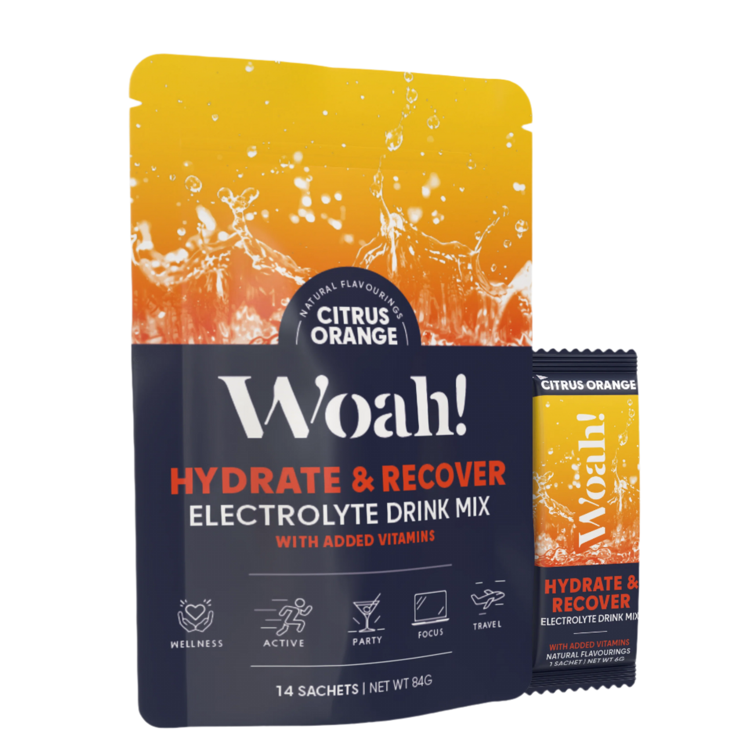 Woah Mixed Citrus/Orange Electrolyte Drink Mix